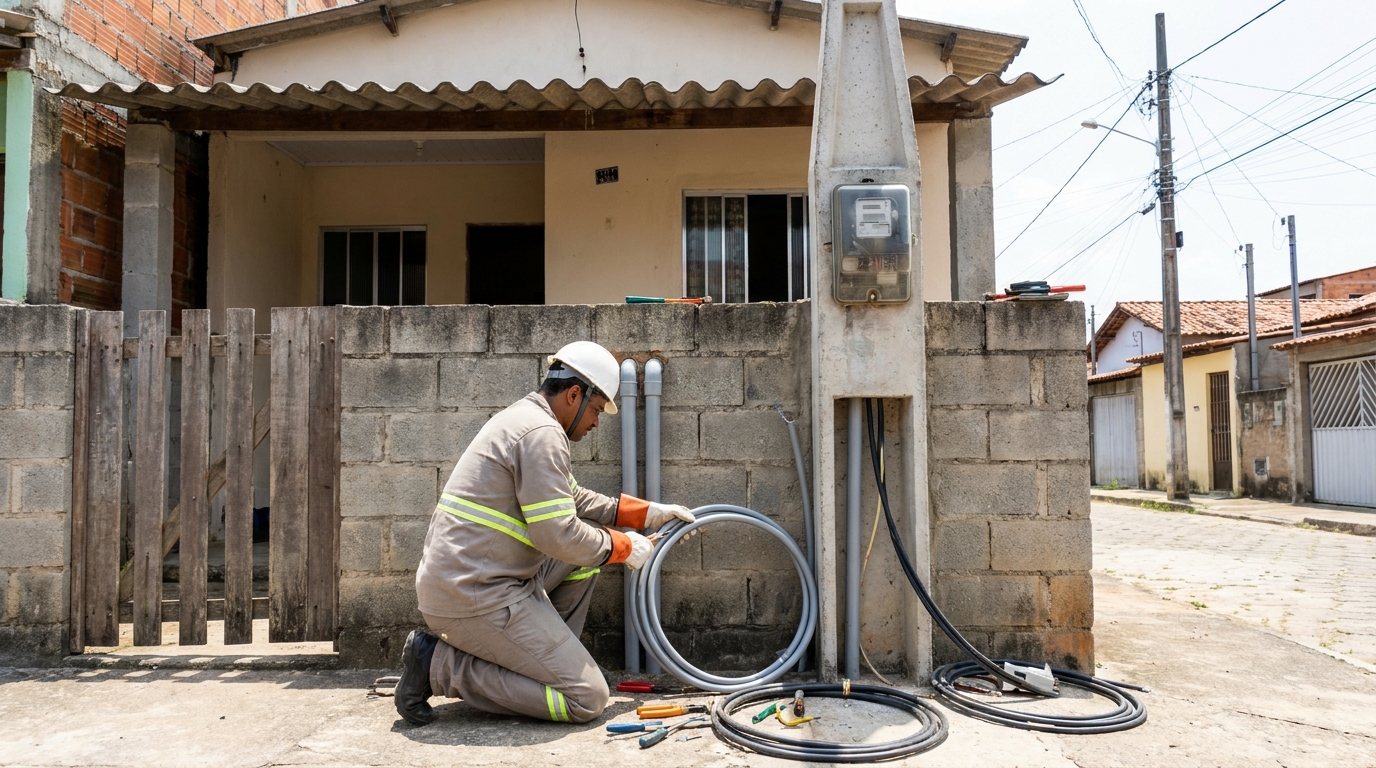 Instalacao de padrao de energia residencial em Caxias do Sul‑RS